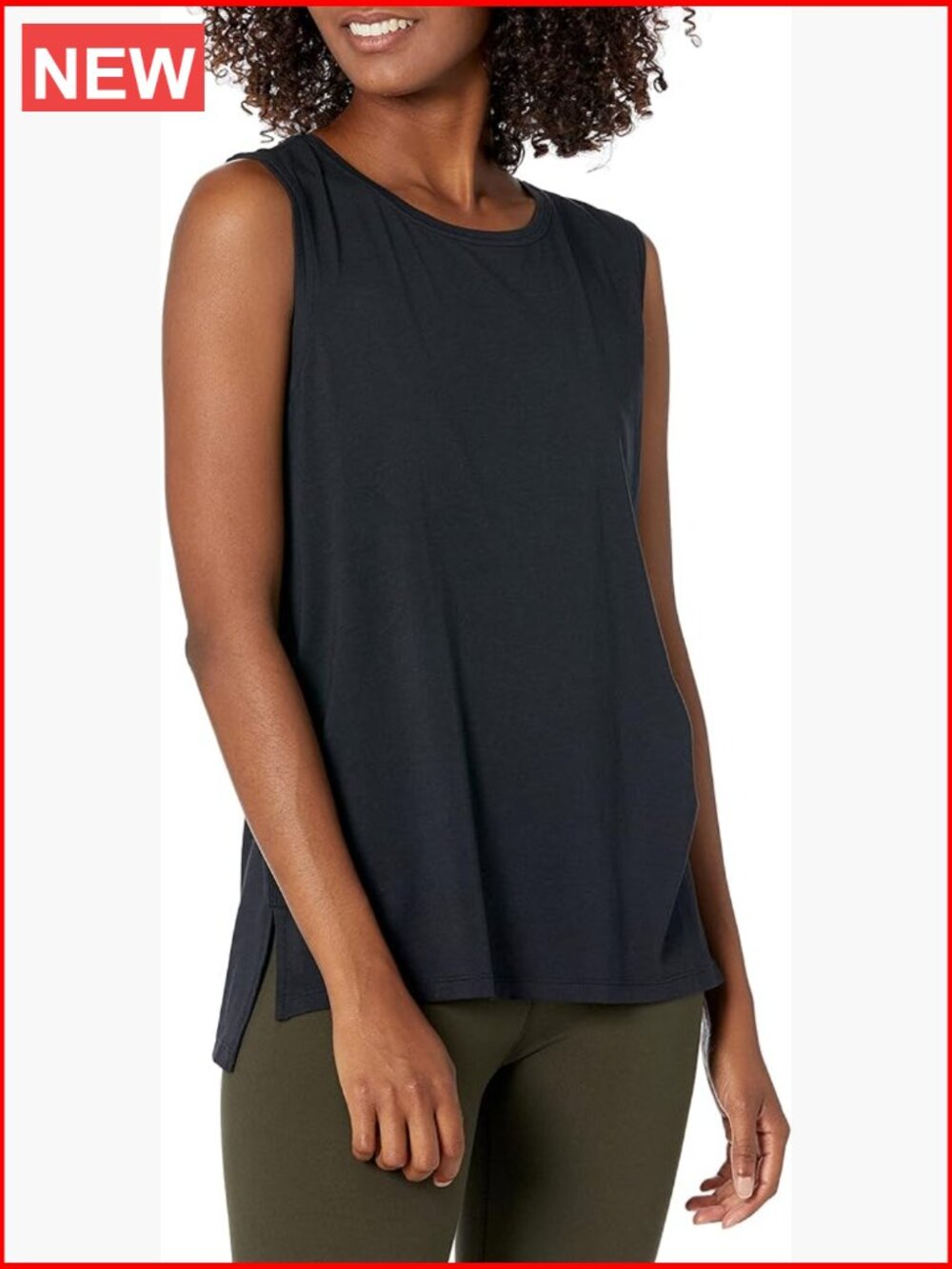Soft Cotton Relaxed-Fit Workout Tank Top